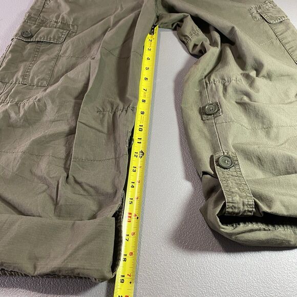 Ann Taylor LOFT Pants Convertible Roll Tab Cargo Marisa Fit Womens Size 4 Green - Picture 9 of 11